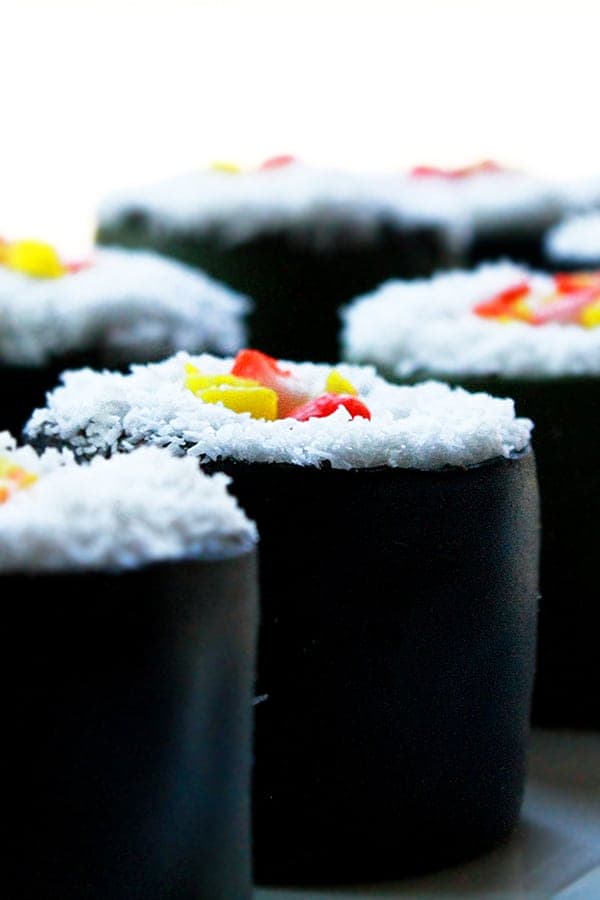 Easy Birthday Sushi Cake