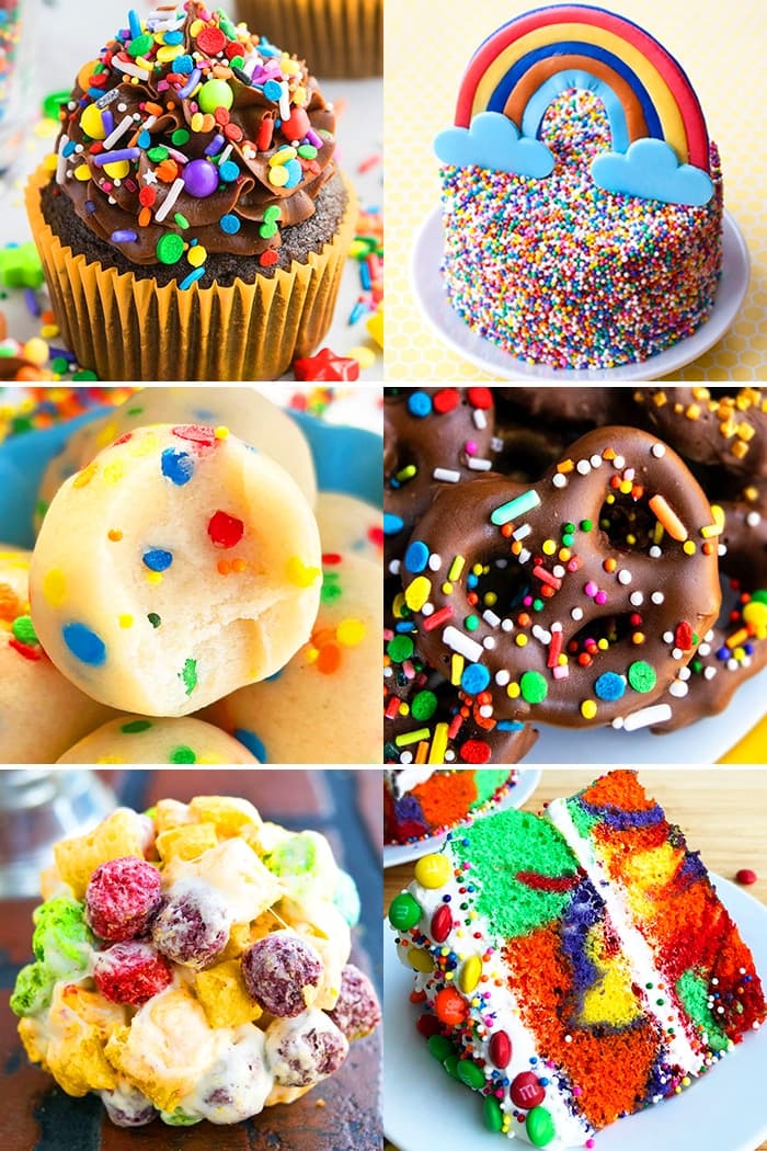 Edible Cookie Dough Balls (Rainbow Dessert)