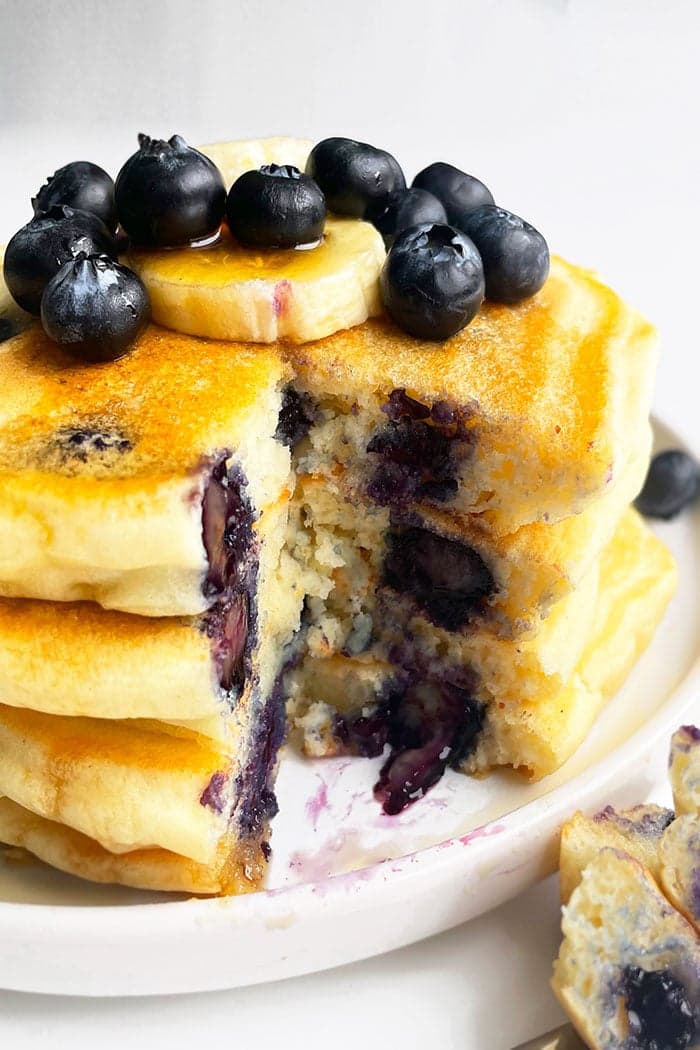 Easy Lemon Blueberry Pancakes