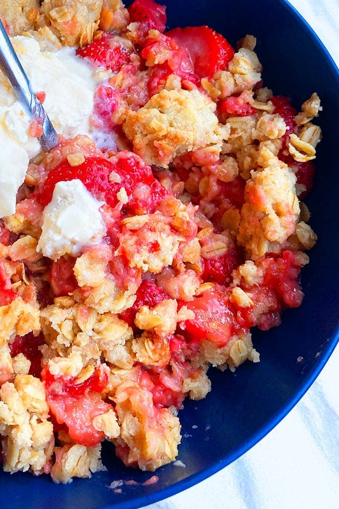 Strawberry Rhubarb Crisp or Crumble