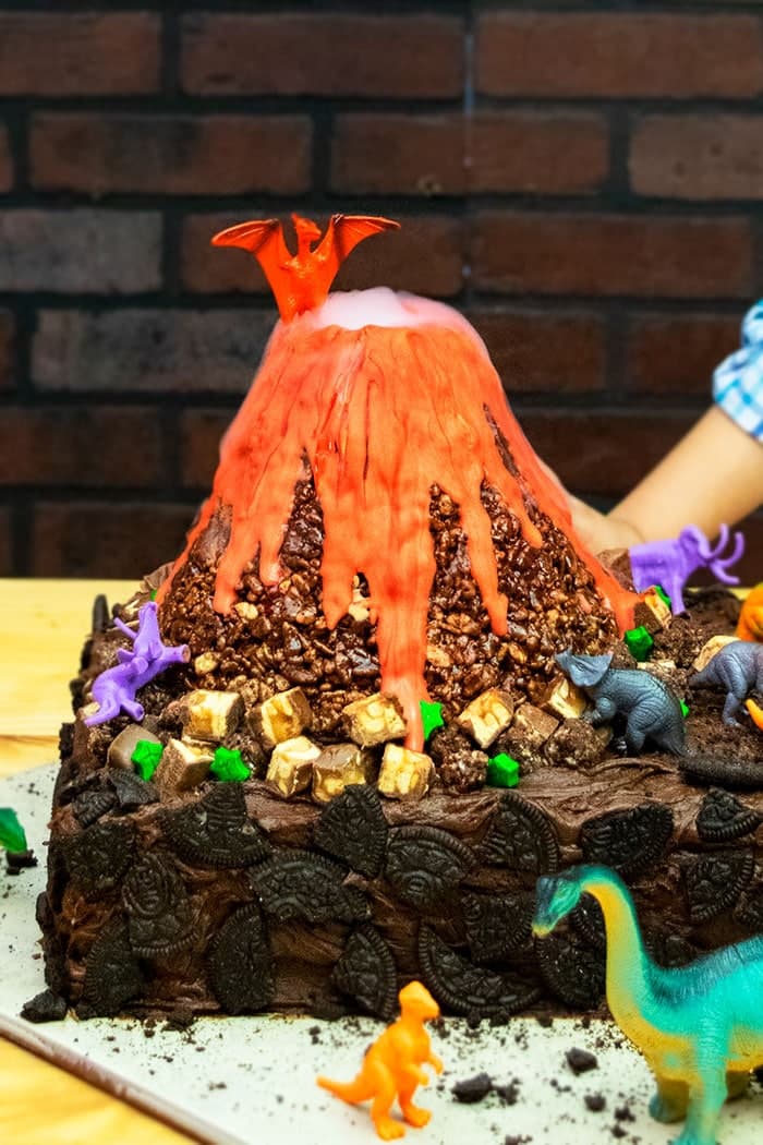 Erupting Volcano Cake