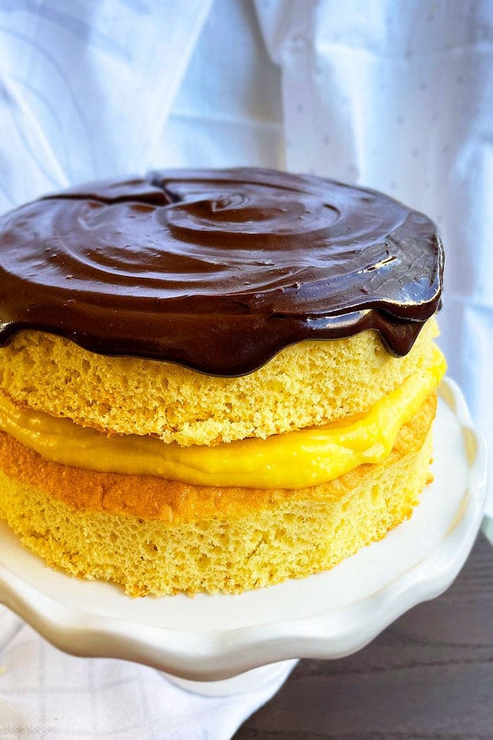 Boston Cream Pie (With Cake Mix)