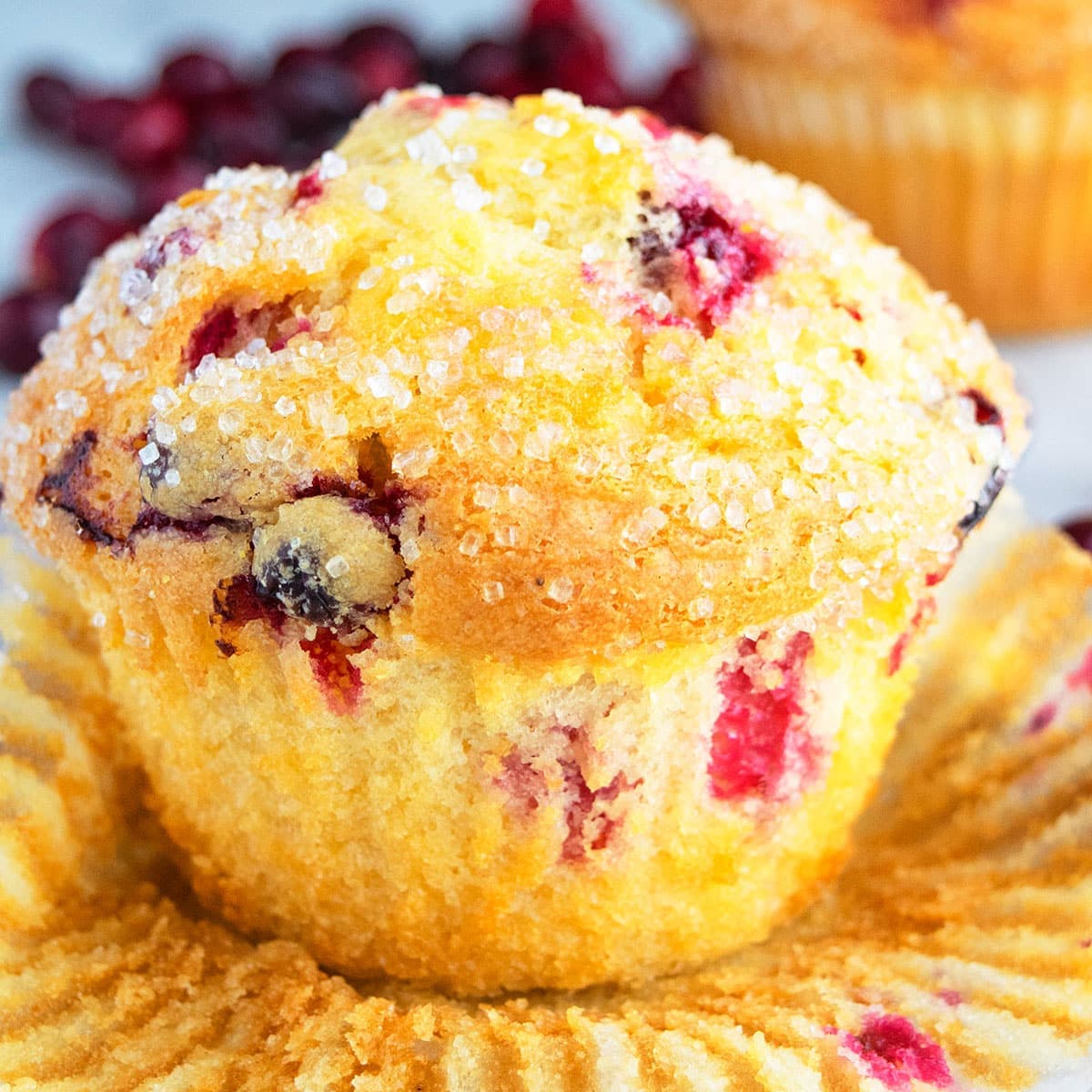 Easy Cranberry Orange Muffins (Soft, Moist)