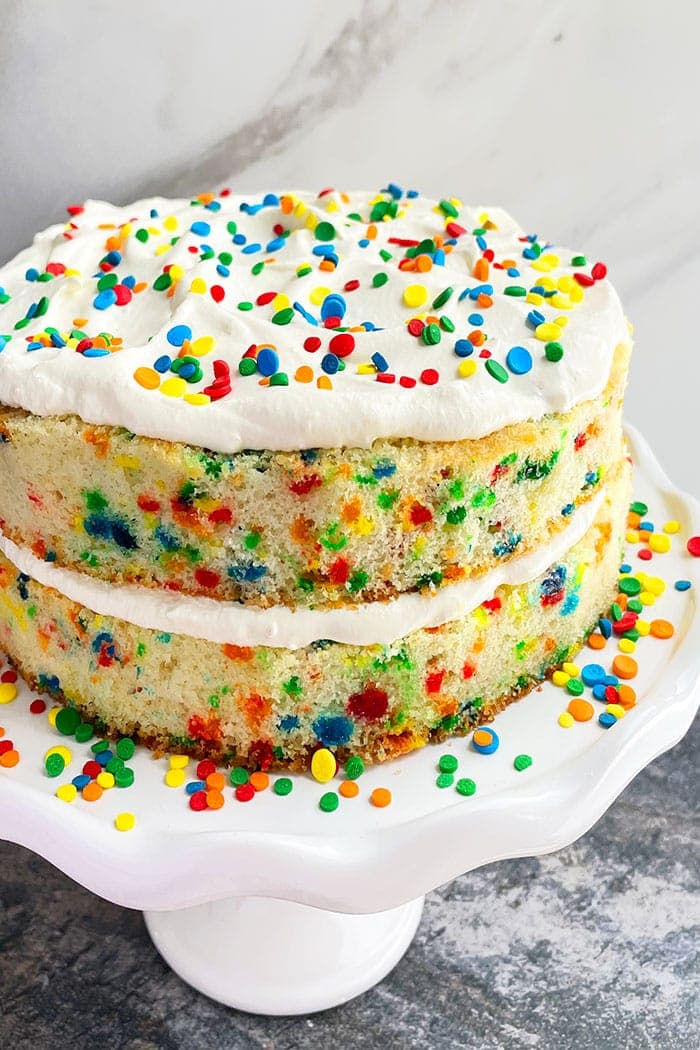 Funfetti Cake/ Confetti Cake (From Scratch)