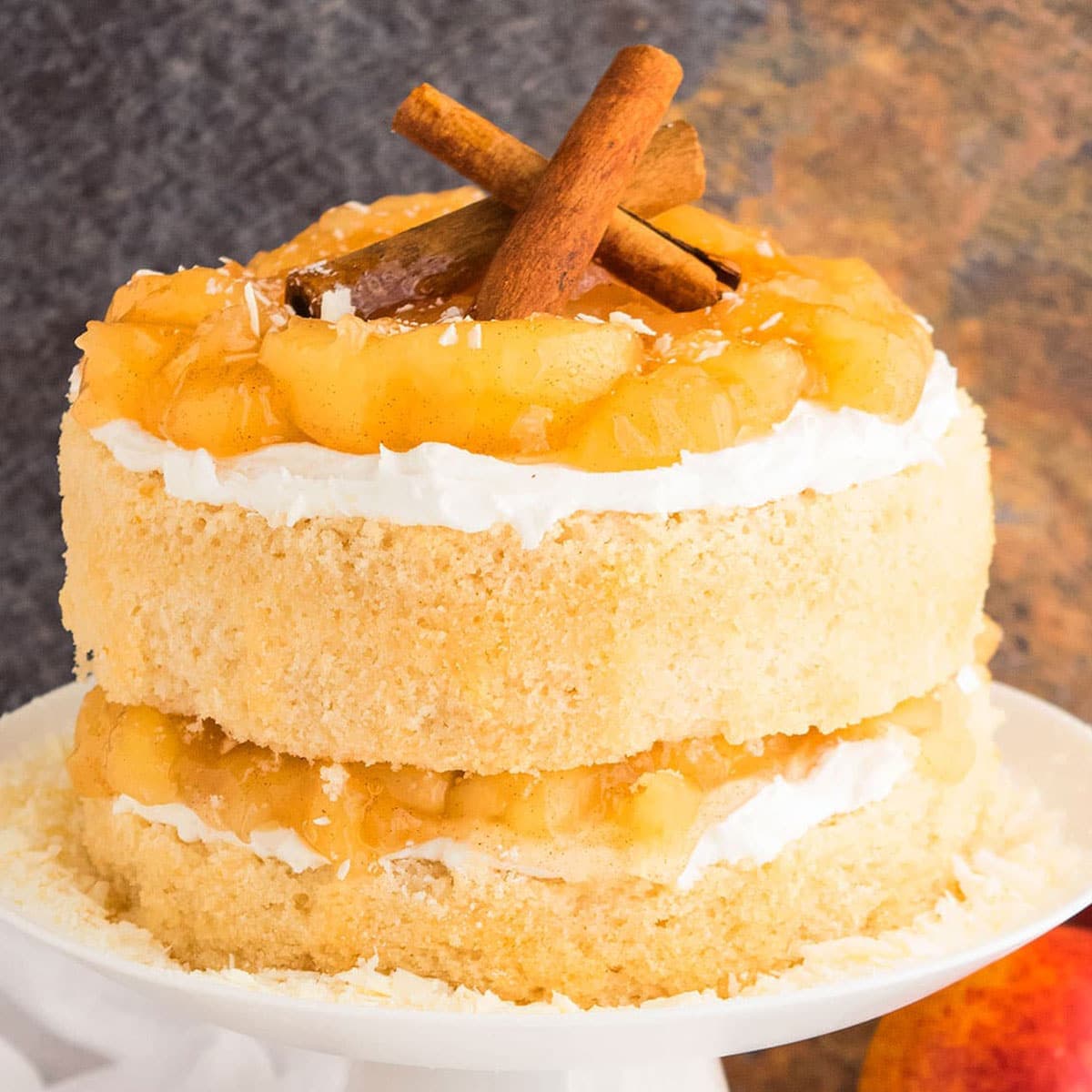 Apple Pie Cake (With Cake Mix Box)