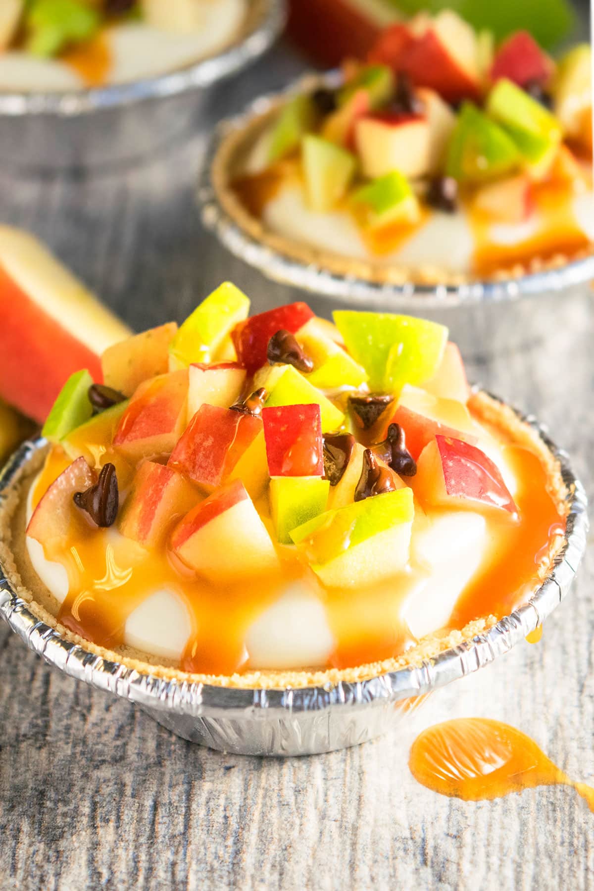 No Bake Caramel Apple Pie