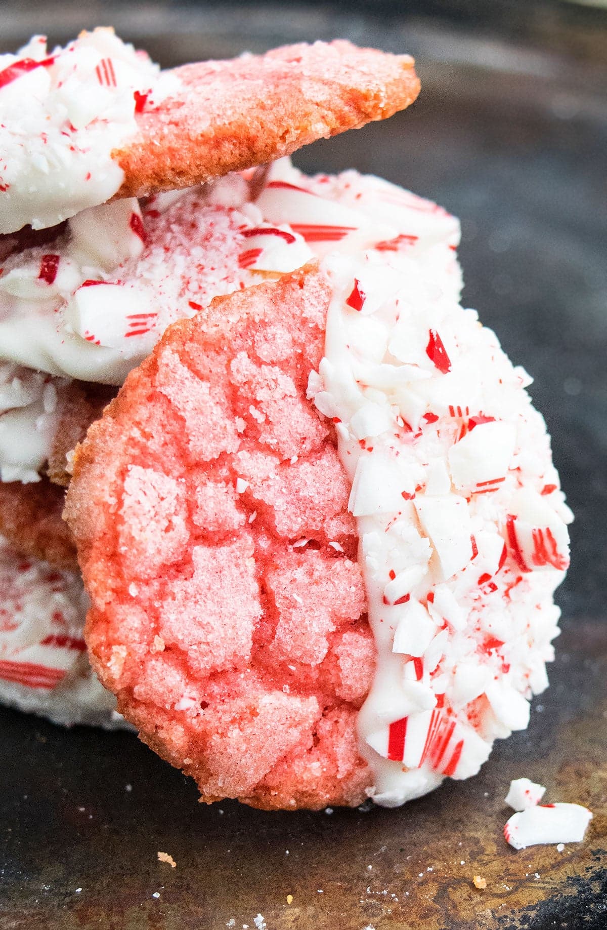 Easy White Chocolate Peppermint Cookies