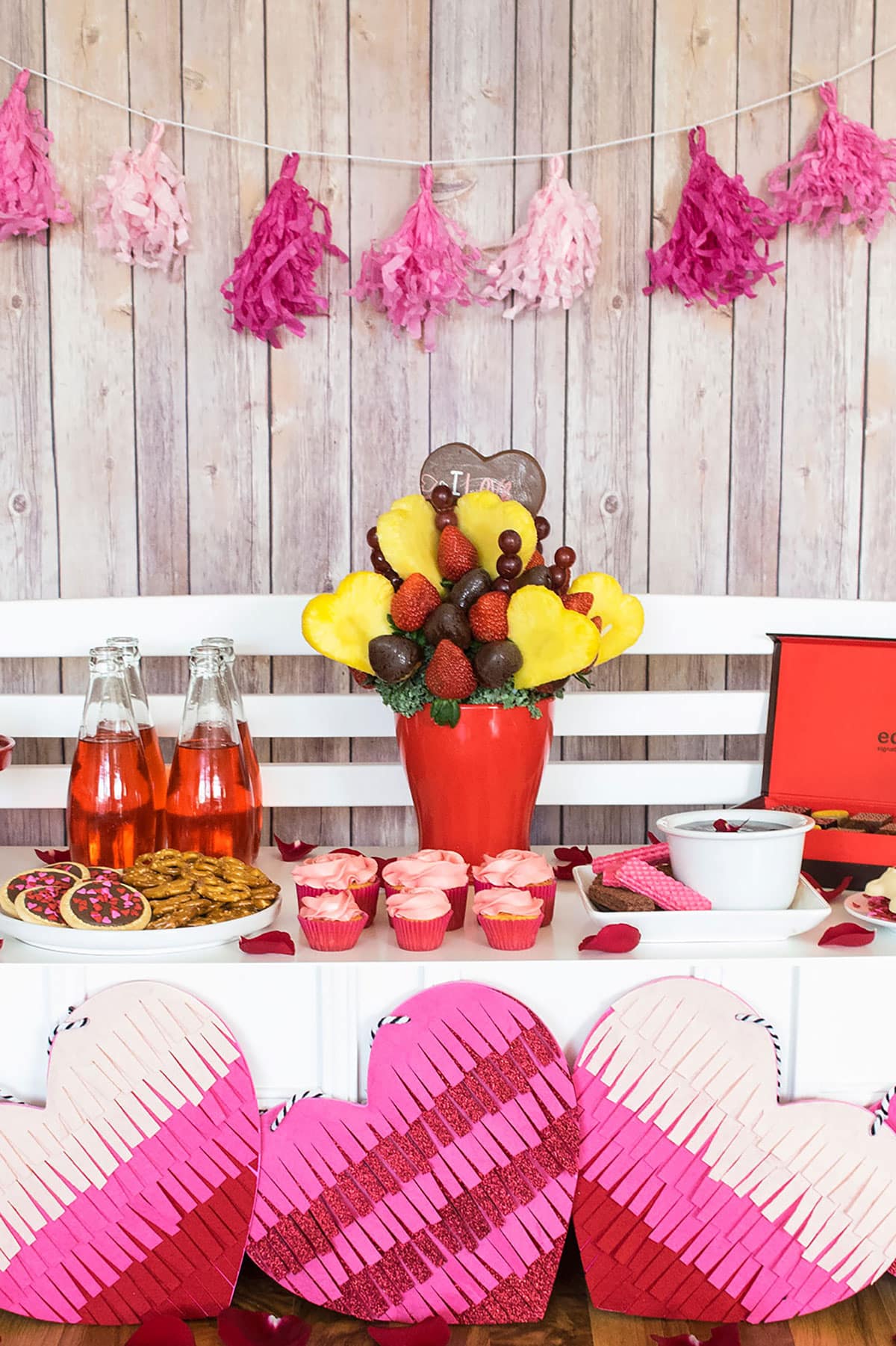 Valentine's Day Party Food (Tiered Heart Cake)