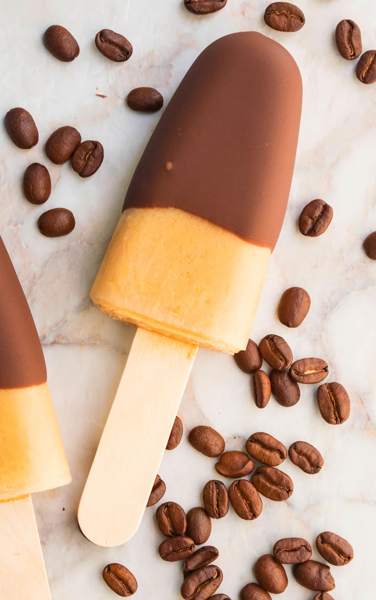 Chocolate Coffee Popsicles (With Iced Coffee)