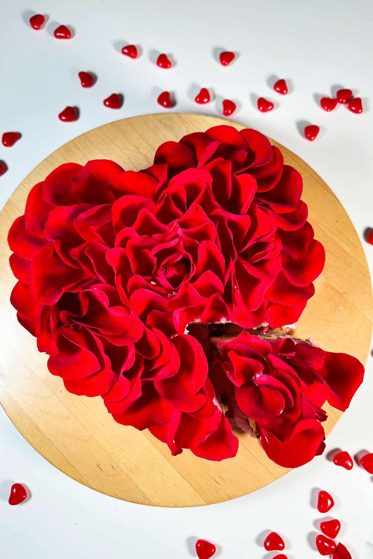 Easy Red Rose Cake (With Rose Water)