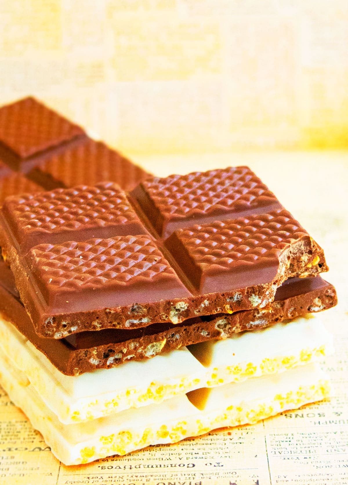 Easy Chocolate Crunch Bars (With Peanut Butter)