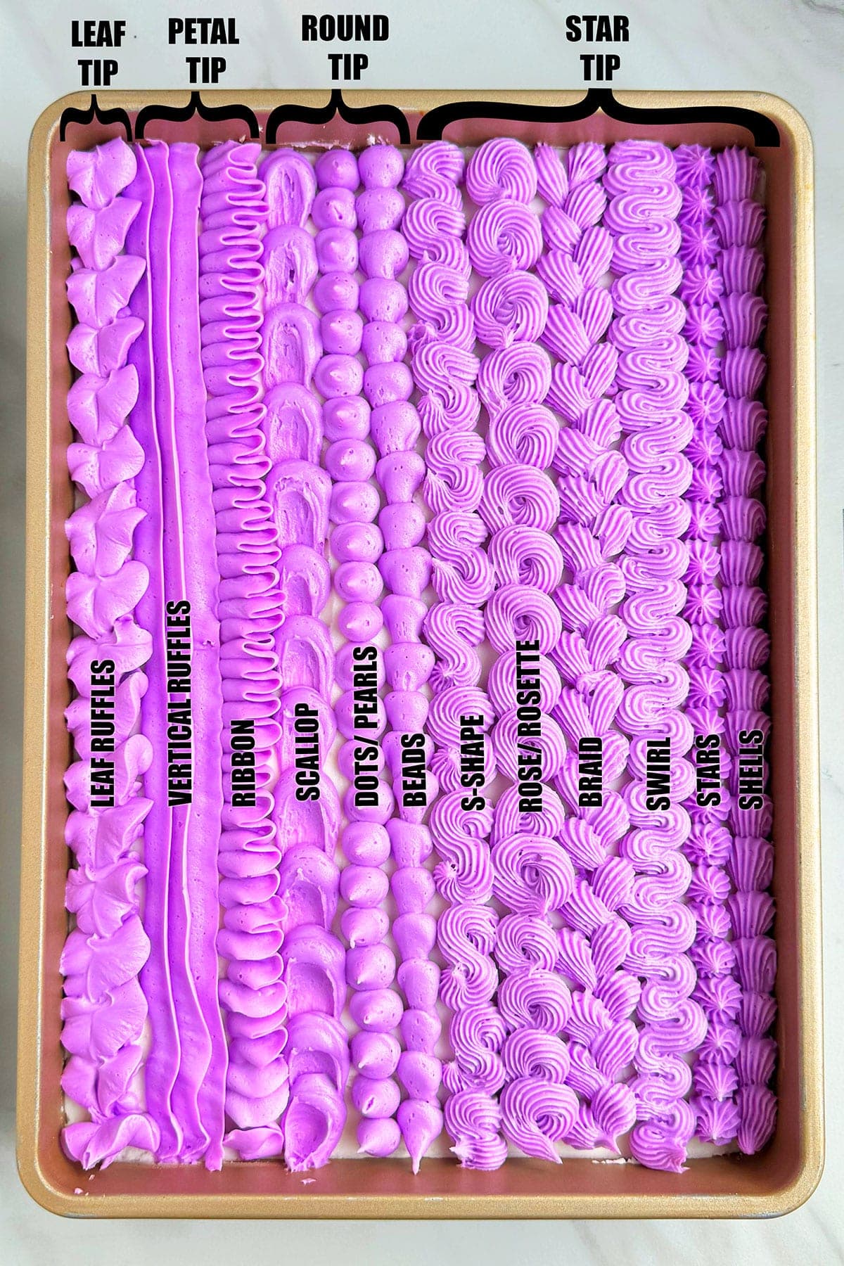 How to Pipe Cake Borders (Buttercream)