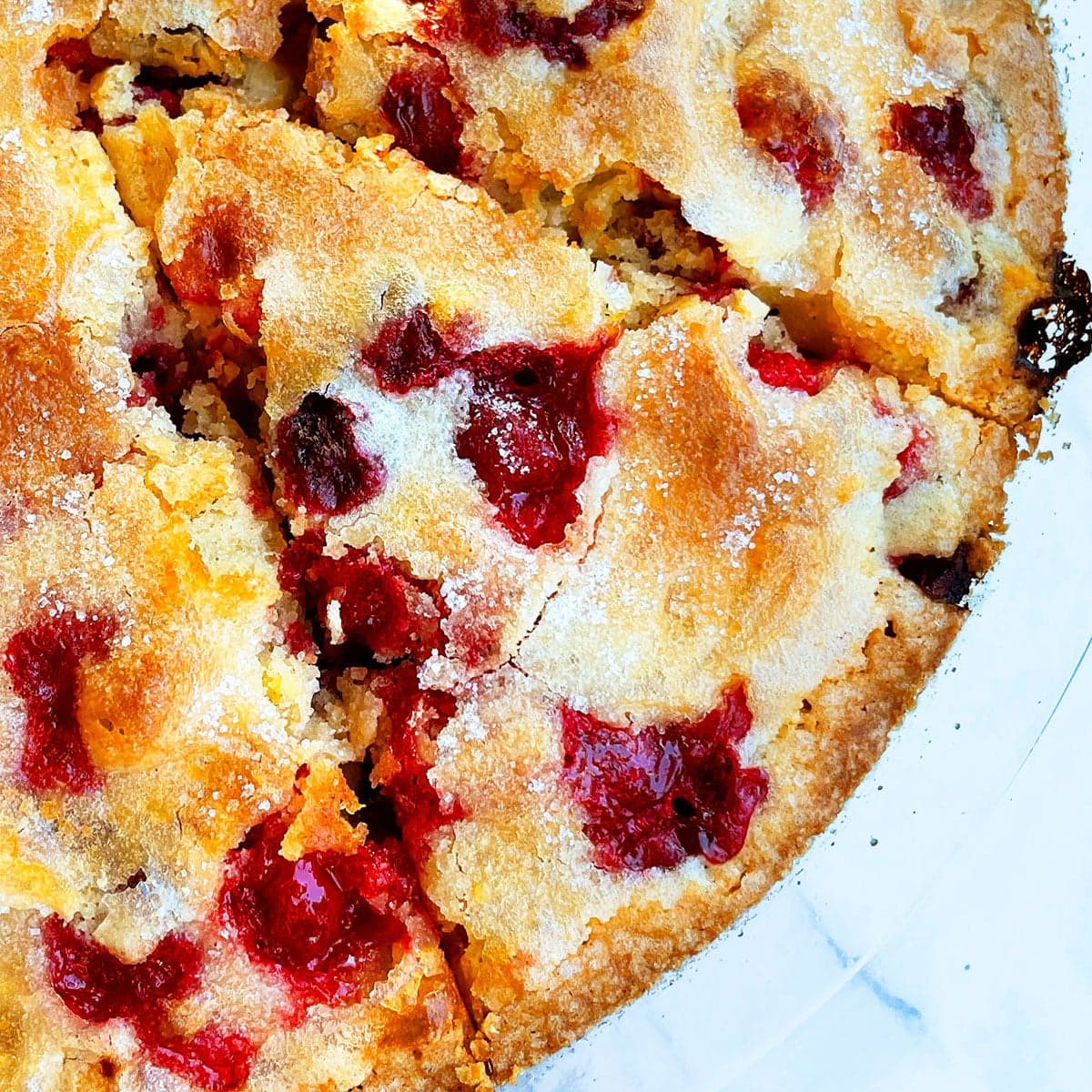 Crustless Cranberry Pie