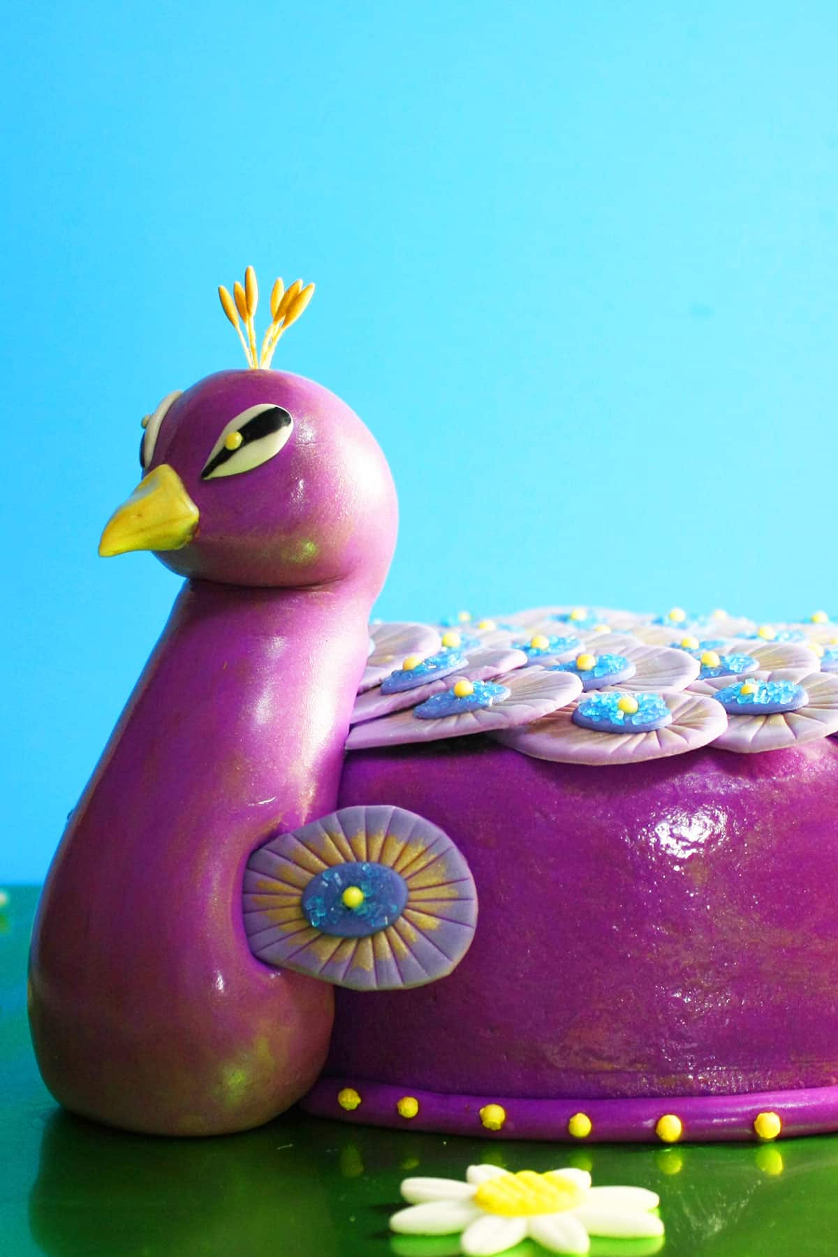Easy Peacock Cake