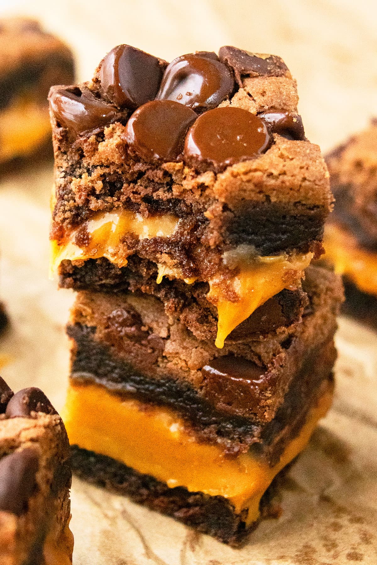 Easy Chocolate Caramel Brownies (Brownie Mix)