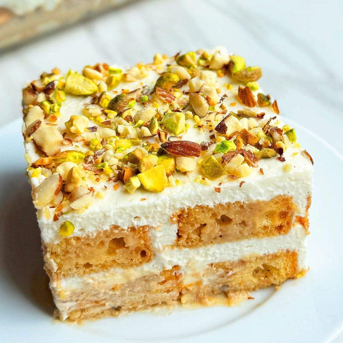 Spiced Chai Tiramisu Cake (No Bake)