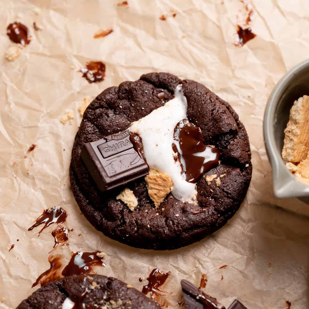 Double Chocolate S'mores Cookies