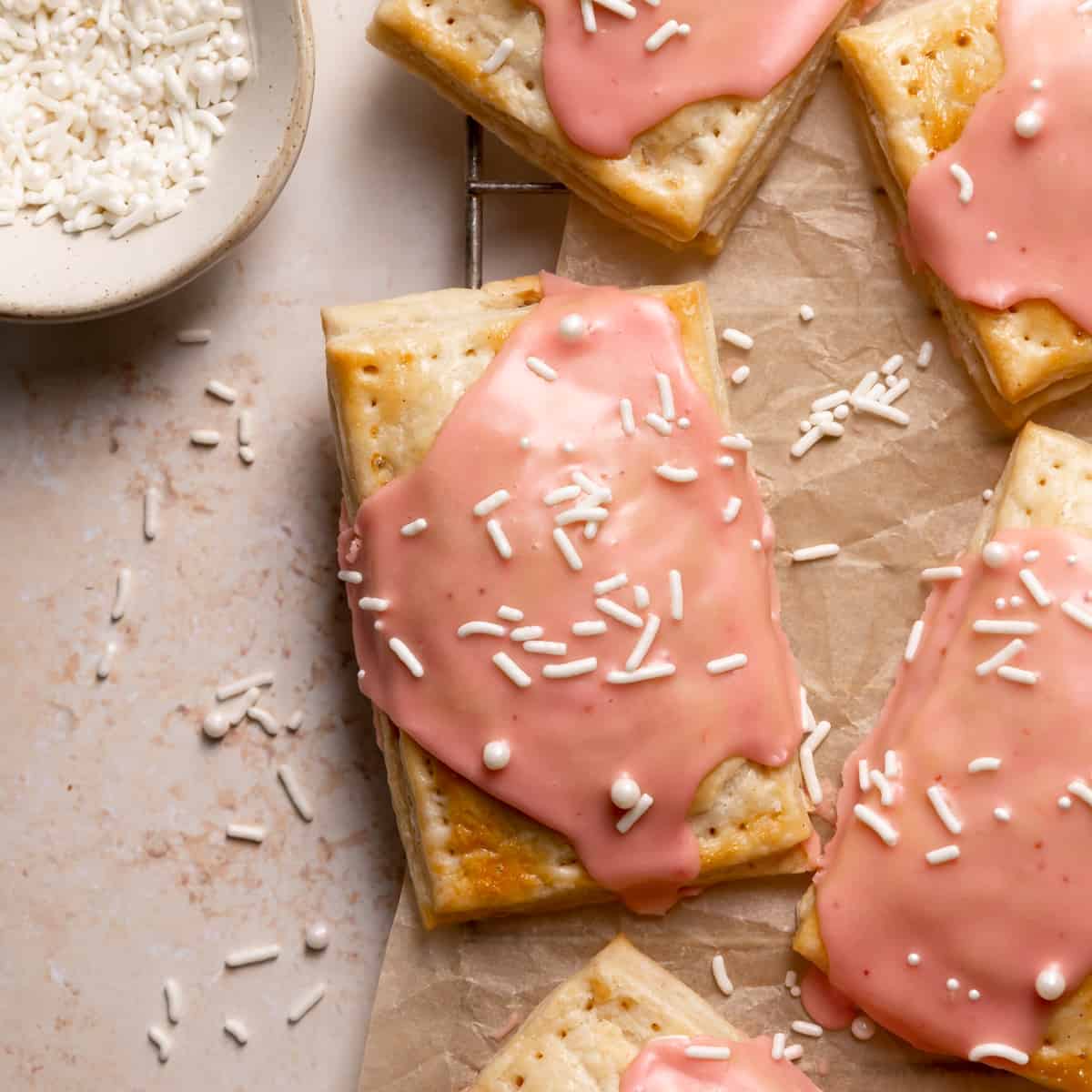 Strawberry Rhubarb Pop Tarts