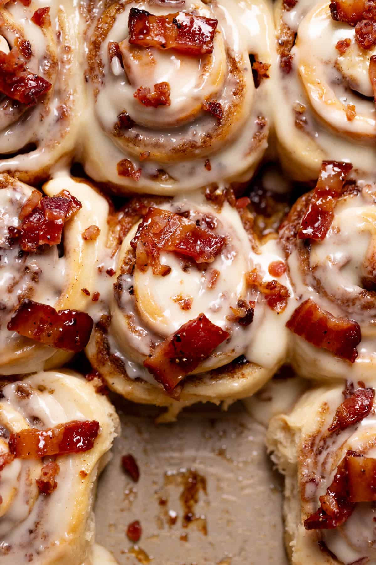 Bourbon Maple Bacon Cinnamon Rolls