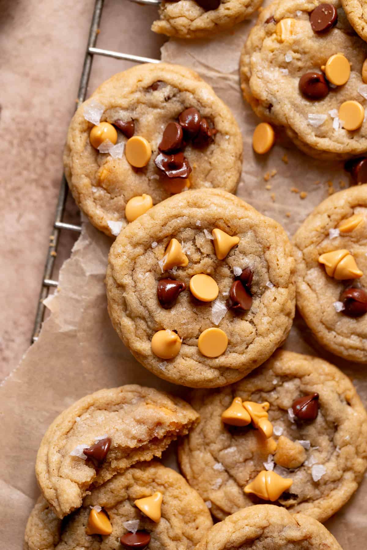 Chewy Butterscotch Chocolate Chip Cookies