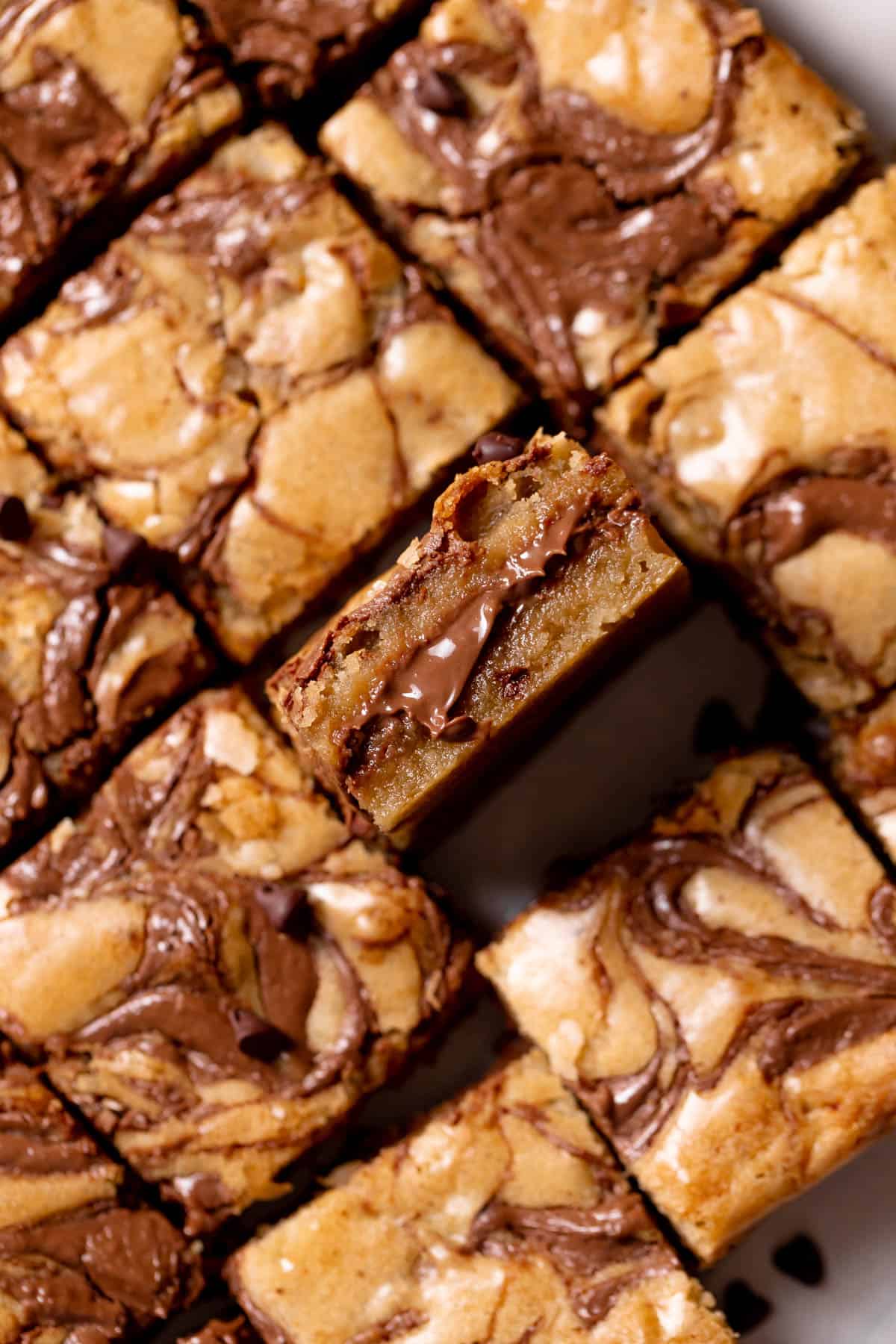 Brown Butter Nutella Bars