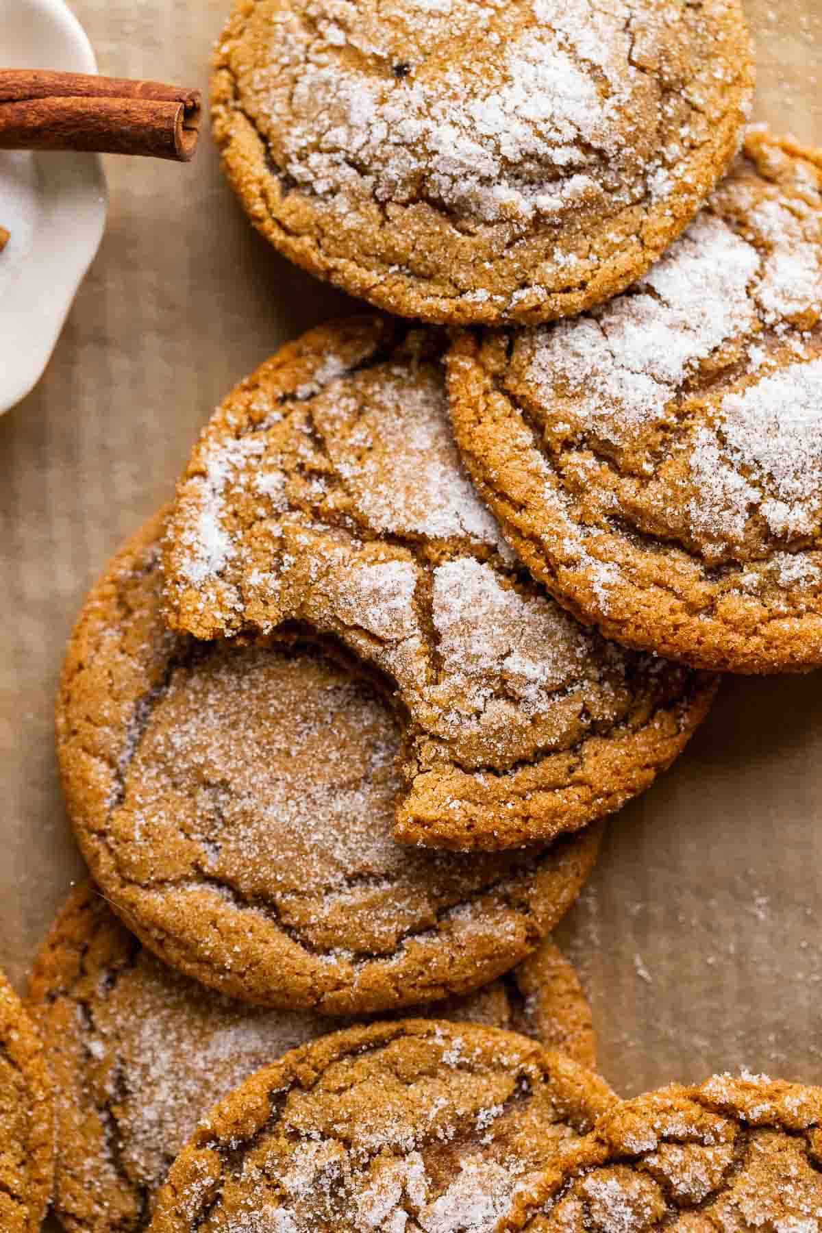 Molasses Crinkle Cookies