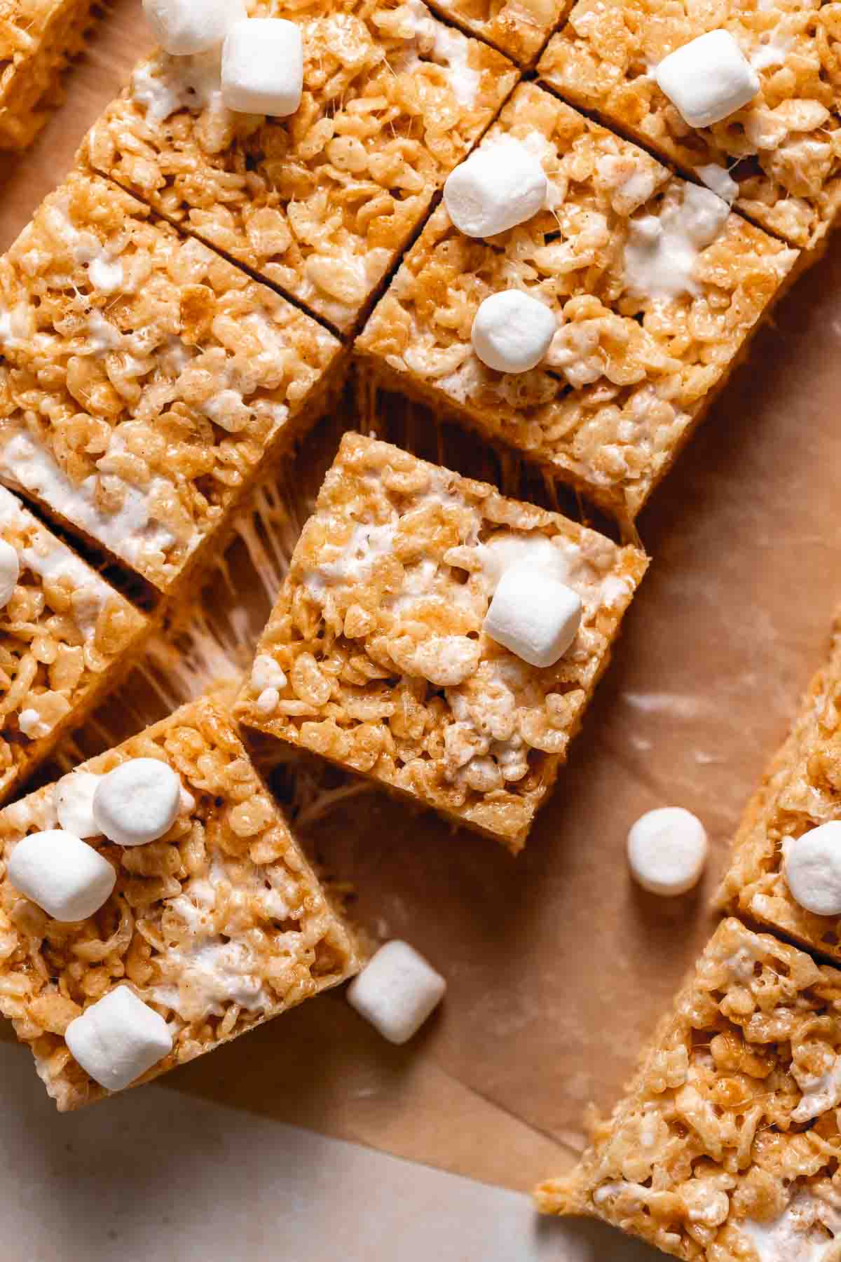 Gooey Brown Butter Rice Krispie Treats (Bakery-Style!)