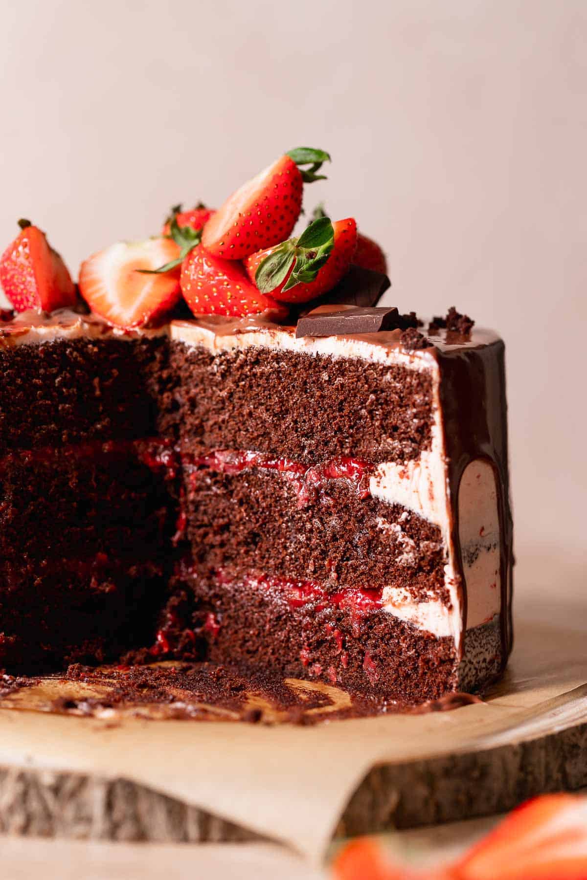 Chocolate Strawberry Cake