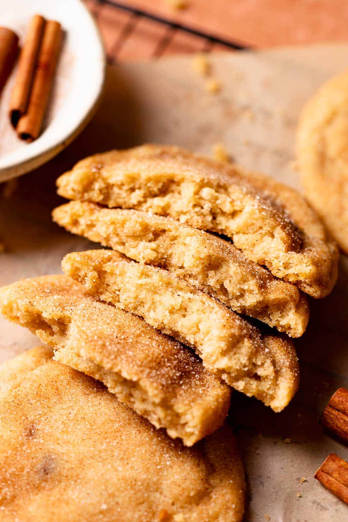 Brown Butter Snickerdoodle Cookies