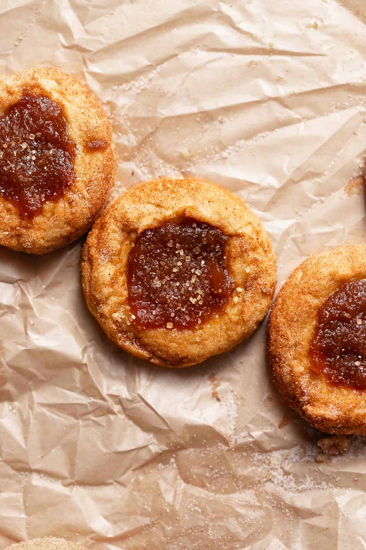 Apple Butter Snickerdoodle Cookies