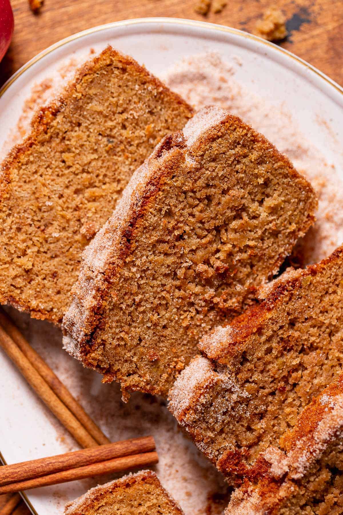 Apple Cider Donut Cake with Cinnamon Sugar