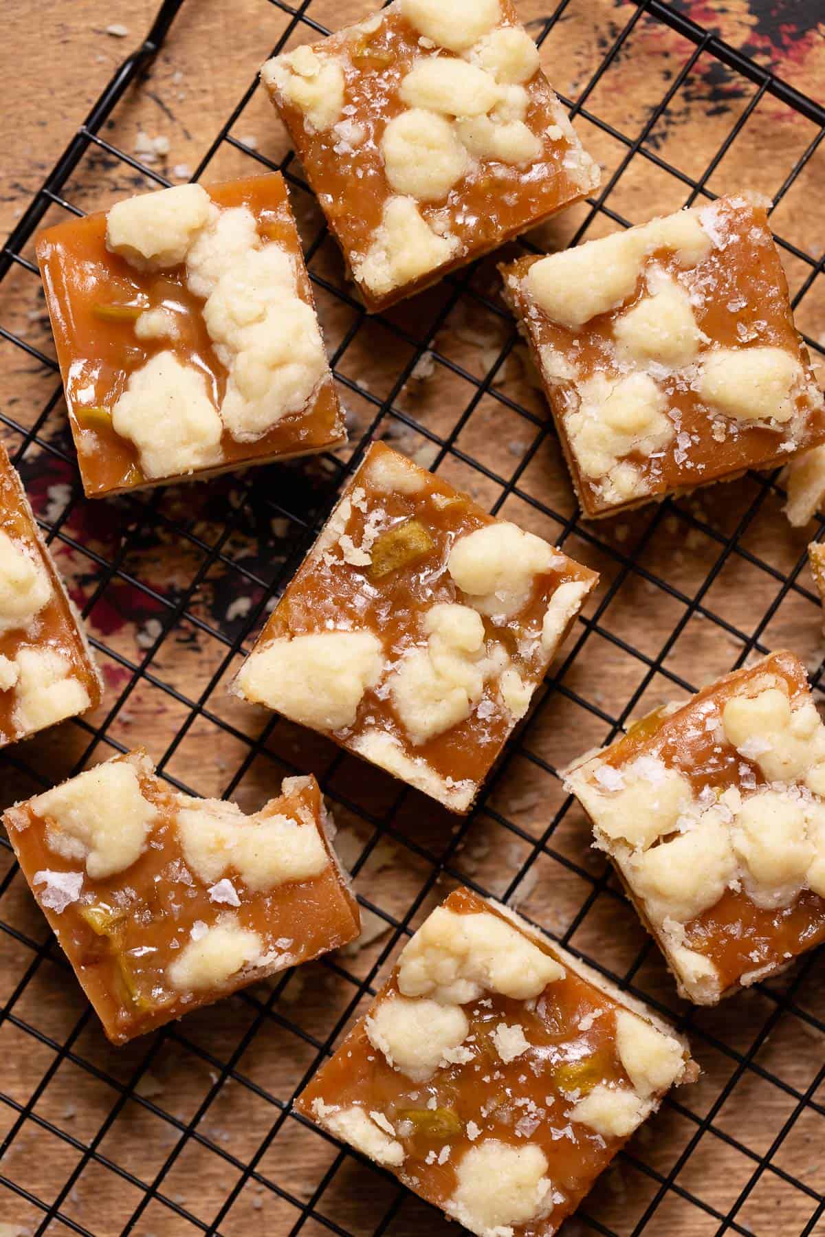 Salted Caramel Apple Bars