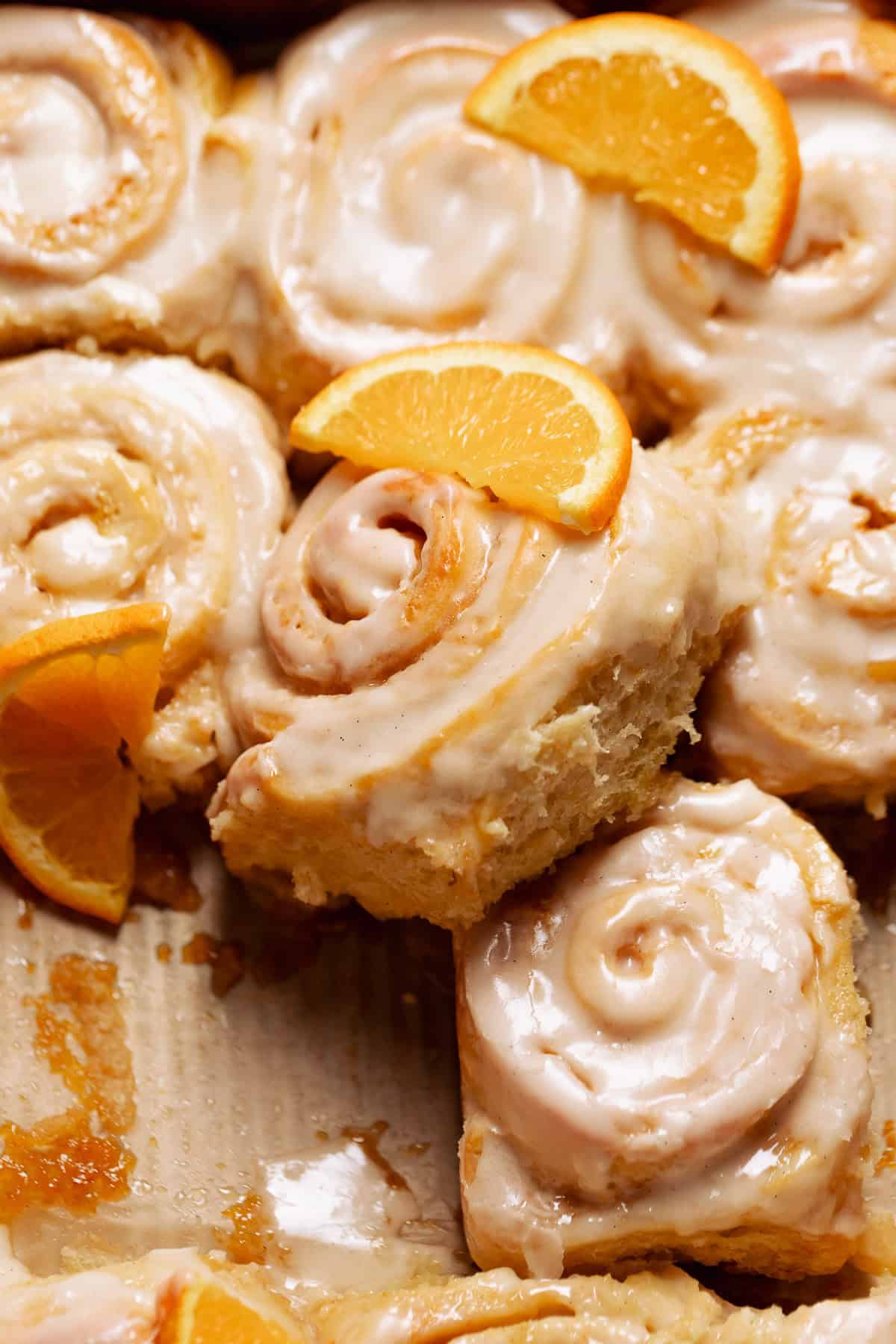 Orange Creamsicle Cinnamon Rolls
