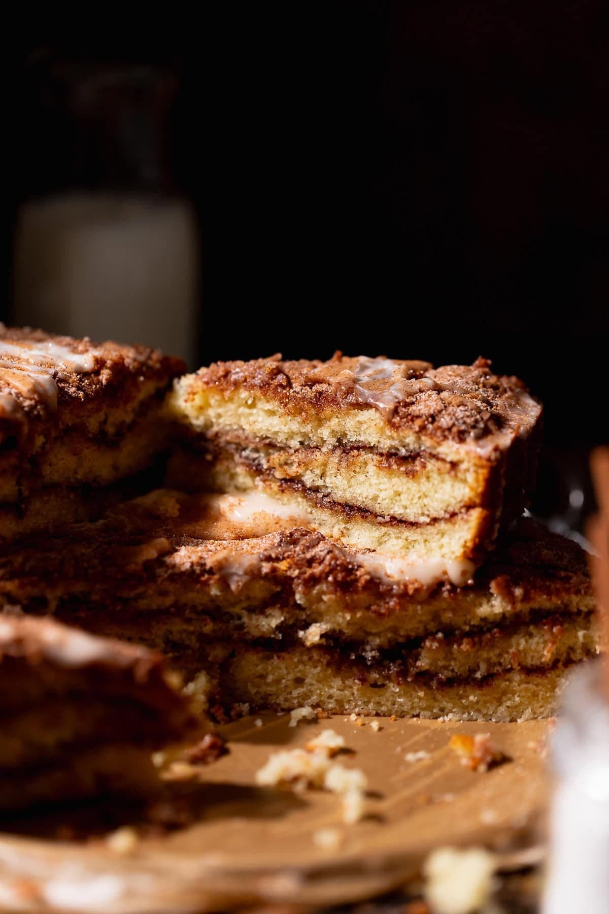 Cinnamon Coffee Cake with Cinnamon Swirls