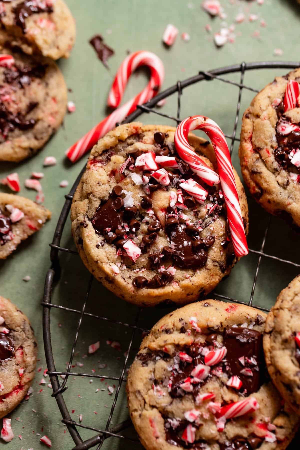 Peppermint Chocolate Chip Cookies
