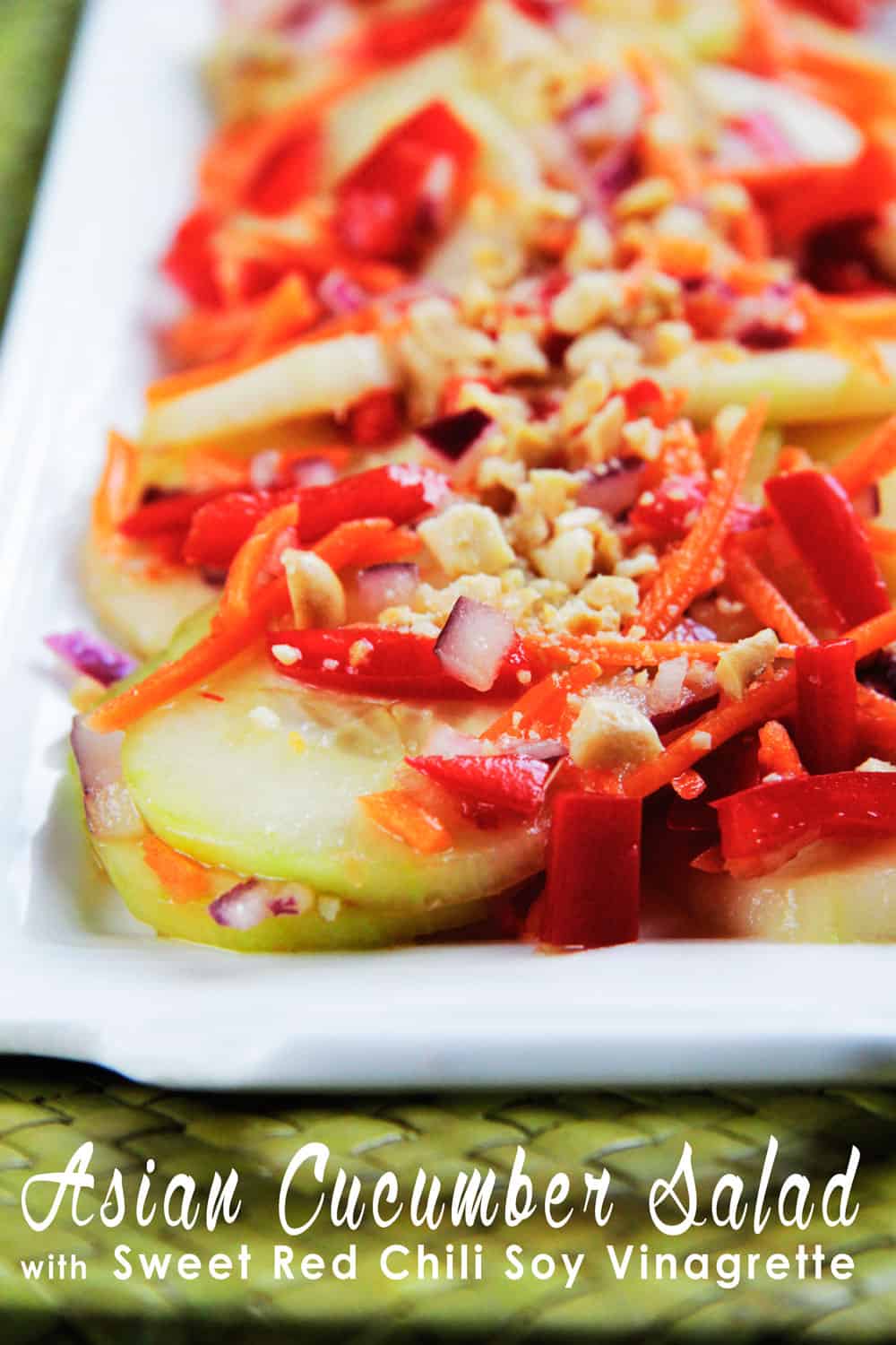 Thai Cucumber Salad Recipe with Red Chili Soy Vinaigrette