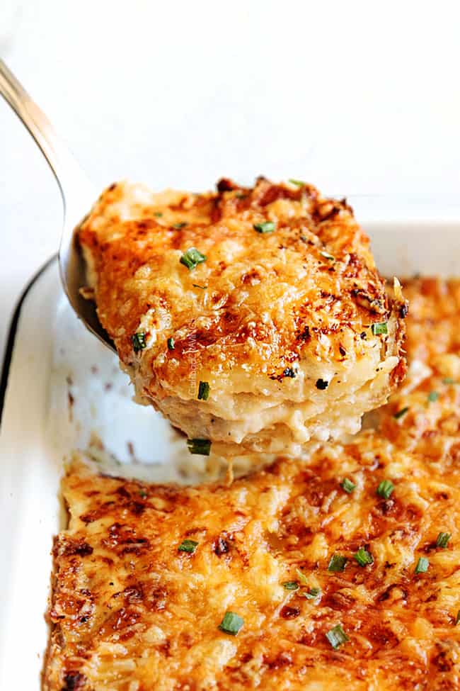 Au Gratin Potato Recipe with bacon