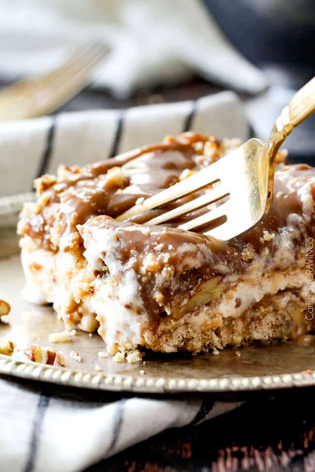 Caramel Pecan Ice Cream Cake