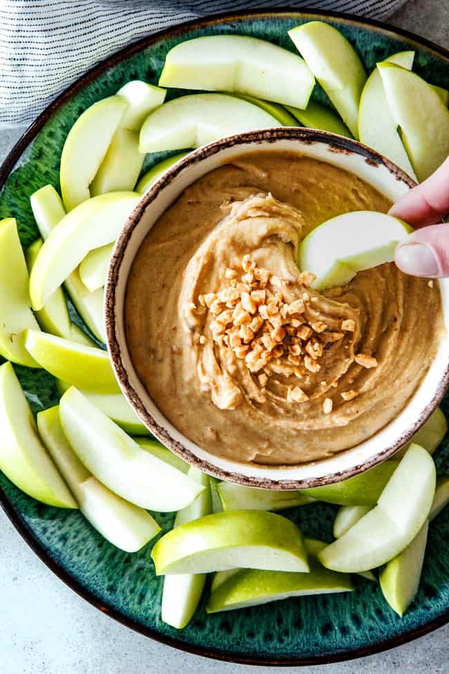 Toffee Cream Cheese Apple Dip