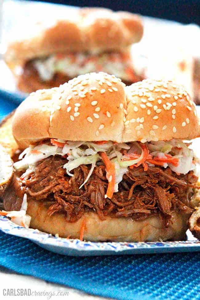 Crockpot Pulled Pork Sloppy Joes