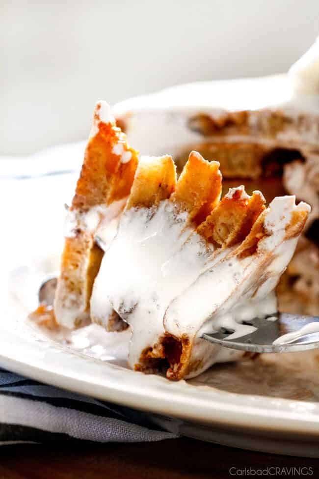 Fluffy S'mores Pancakes with Marshmallow Syrup