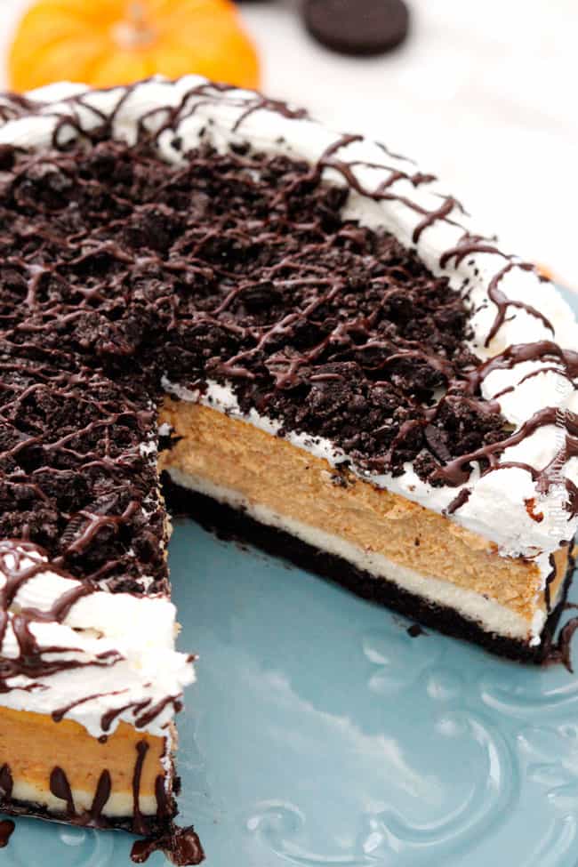 Pumpkin Oreo Cheesecake