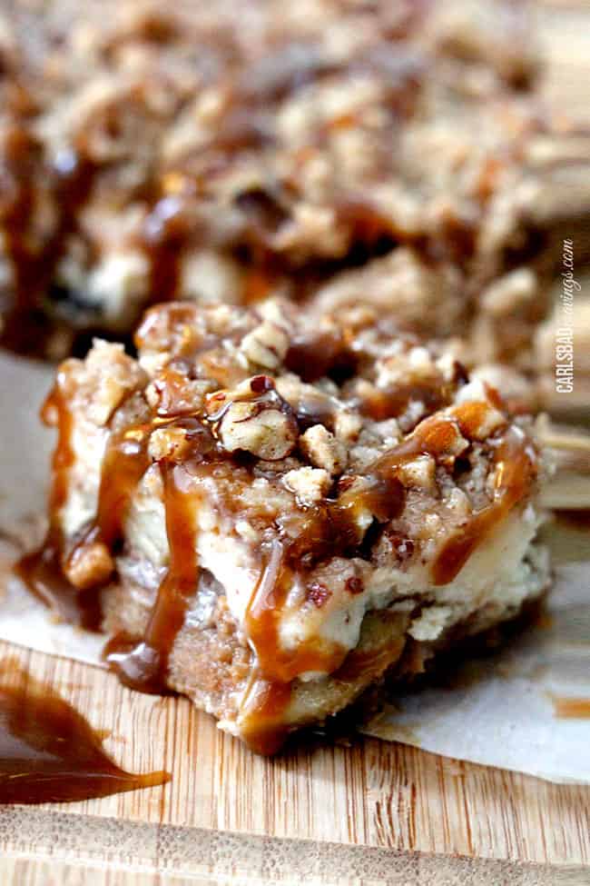 Caramel Apple Cheesecake Bars