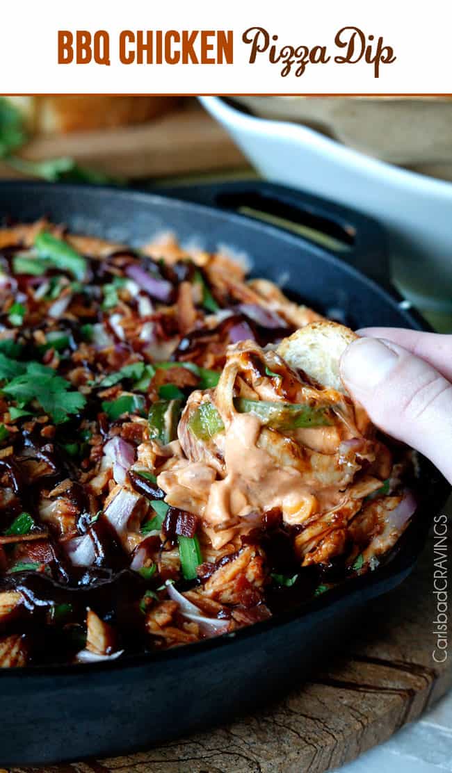 BBQ Chicken Pizza Dip