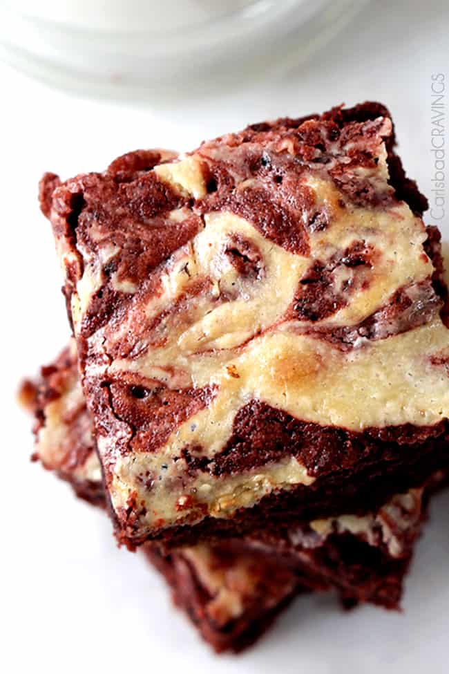 Red Velvet Oreo Swirl Brownies