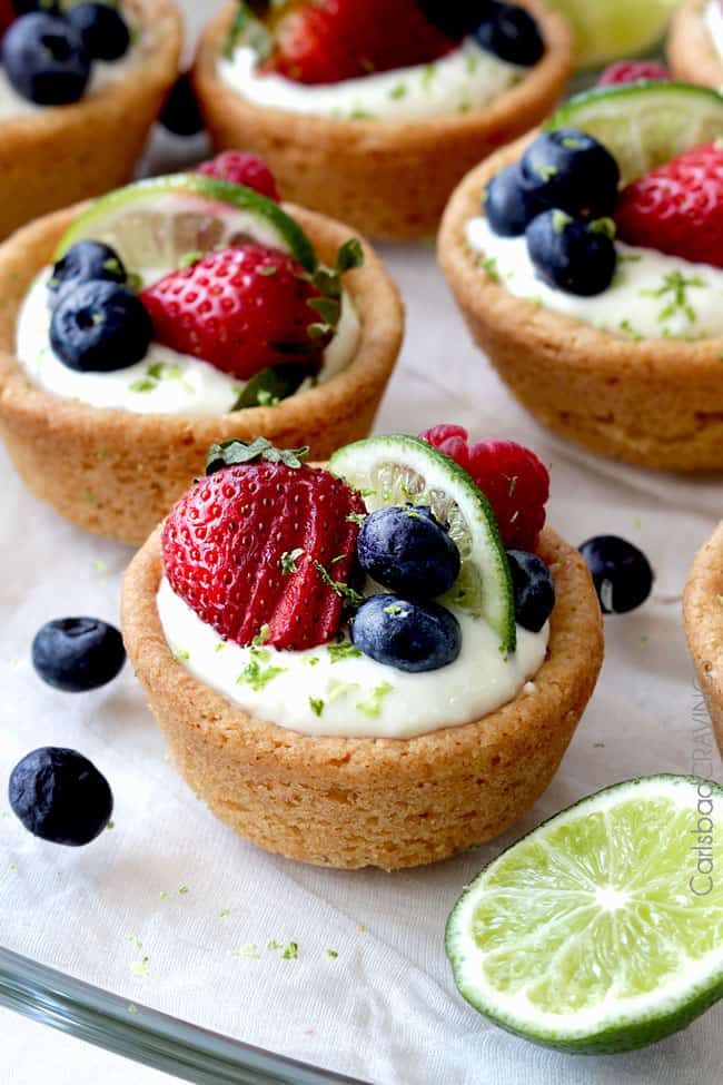 Easy Key Lime Cheesecake Sugar Cookie Cups