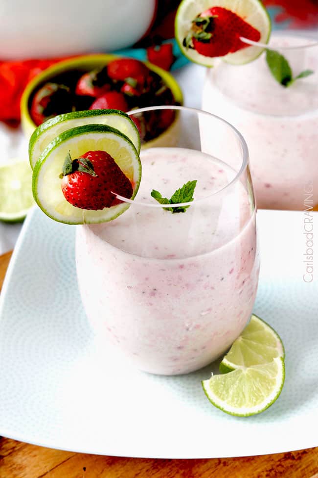 Strawberry Key Lime Banana Smoothie