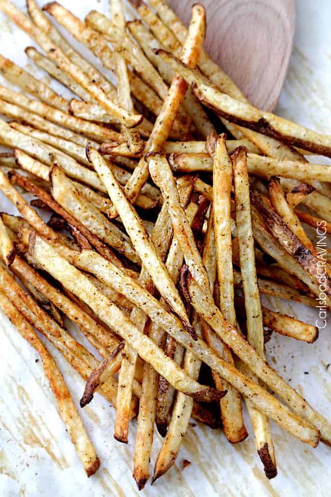 Baked Mexican French Fries with Salsa Ketchup