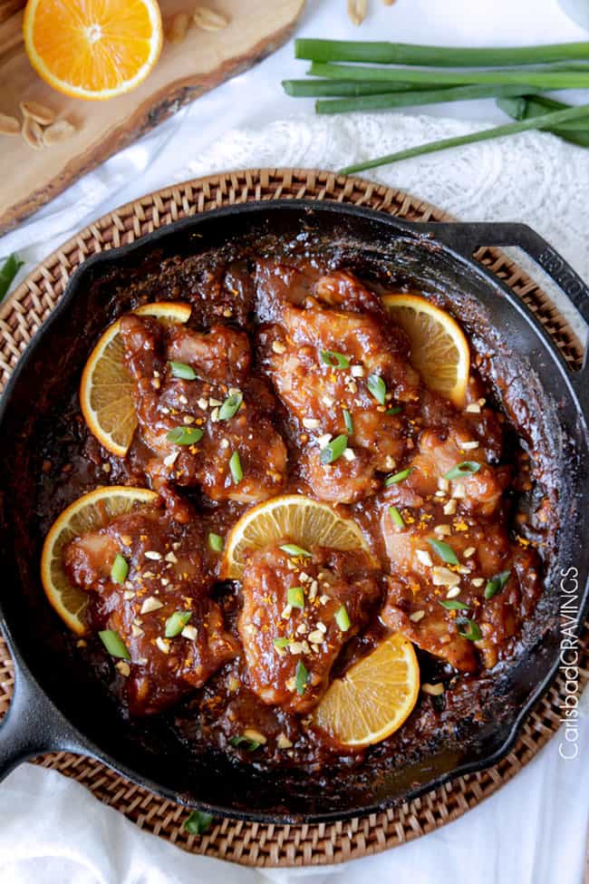 Sticky Thai Peanut Orange Chicken (30 Minutes)