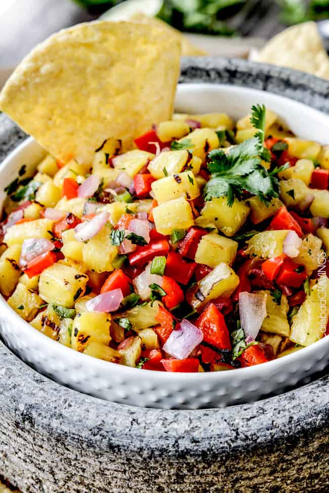 Pineapple Salsa (fresh or grilled)
